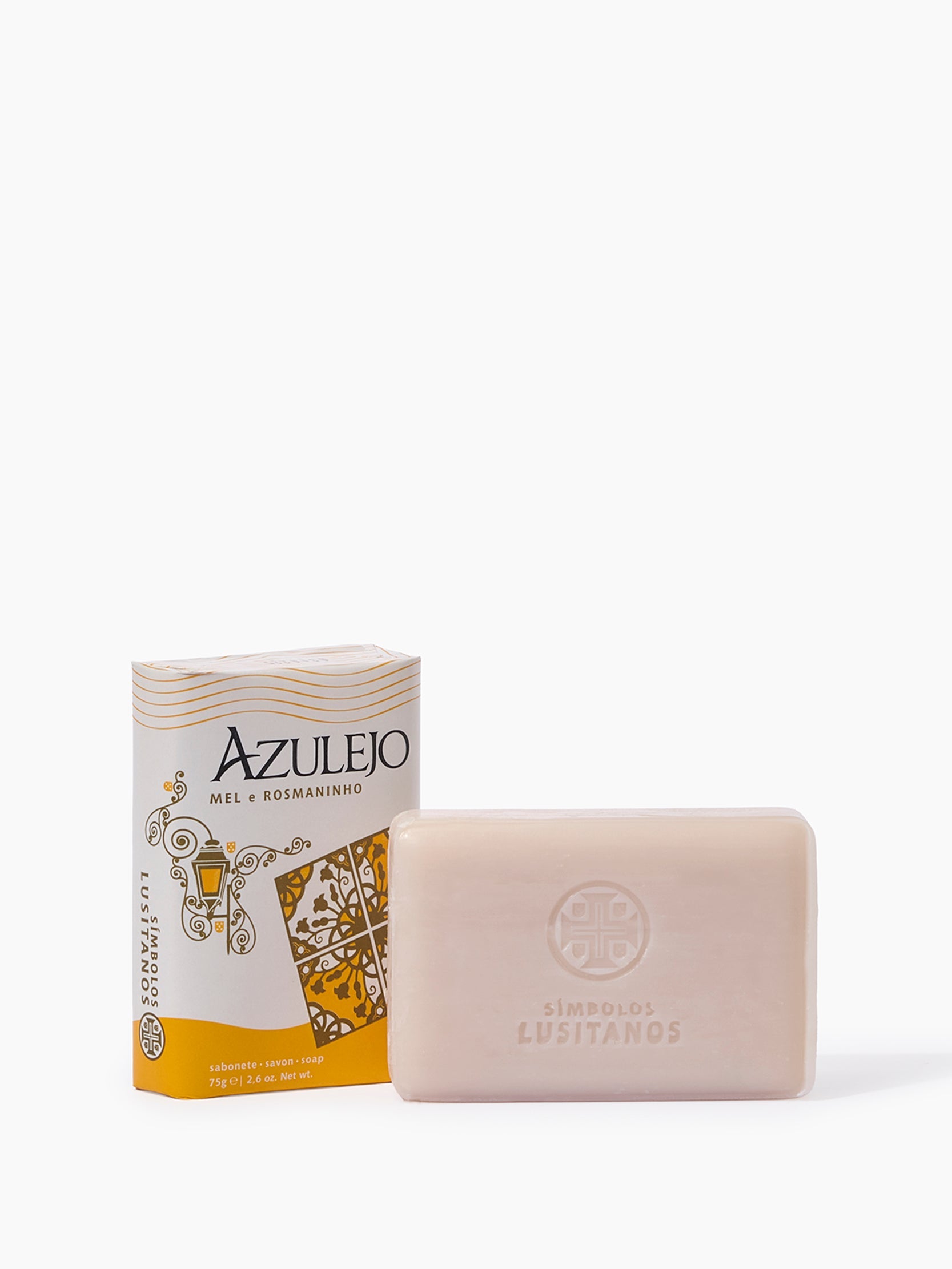 SÍMBOLOS LUSITANOS AZULEJO HONEY AND ROSMARY SOAP 75g